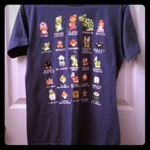 Orginal Nintendo Mario Brothers Characters T-Shirt
